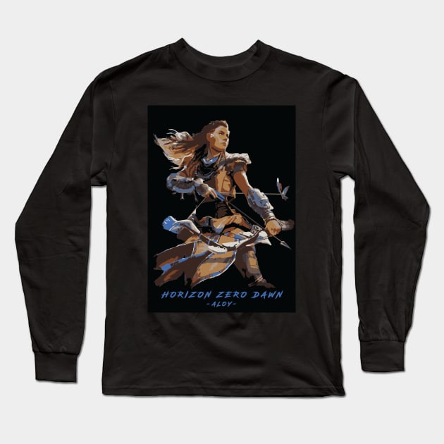 Horizon zero dawn Aloy Long Sleeve T-Shirt by Durro